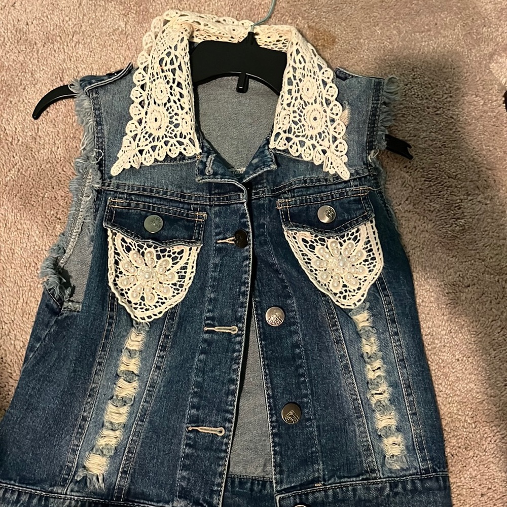Lace Jean Jacket